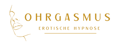 Ohrgasmus erotische Hypnose Logo mit stilisiertem Gesicht